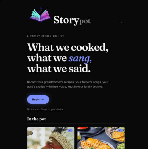 Story Pot project preview